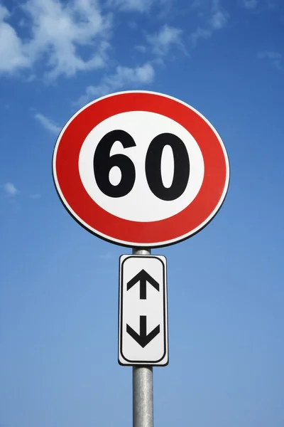 Avrupa hız sınırı işareti — Stok fotoğraf