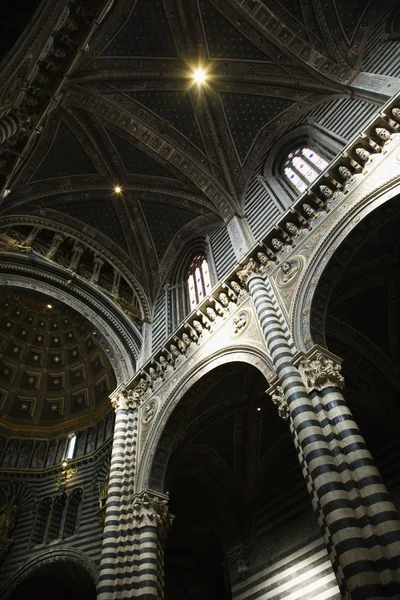 Katedra w Sienie wnętrza. — Zdjęcie stockowe