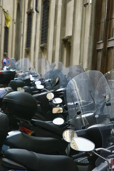 stock image Row of motorcycles.