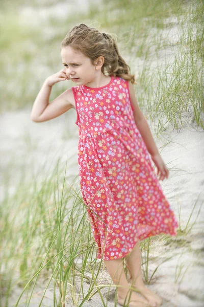 Little Girl at the Beach — Stock Photo, Image