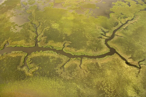Vista aérea del afluente . — Foto de Stock