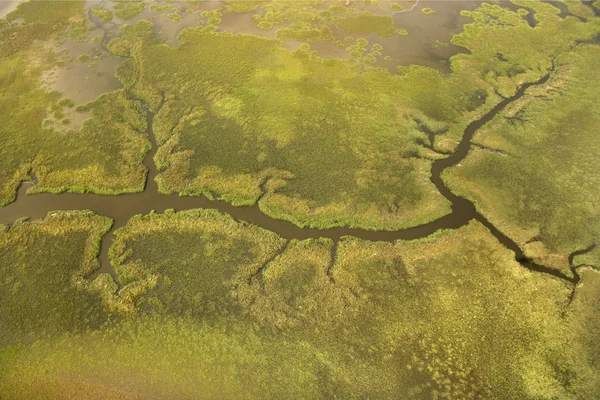 Veduta aerea dell'affluente . — Foto Stock