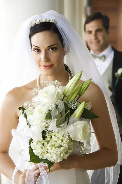 Ritratto di sposa e sposo . — Foto Stock