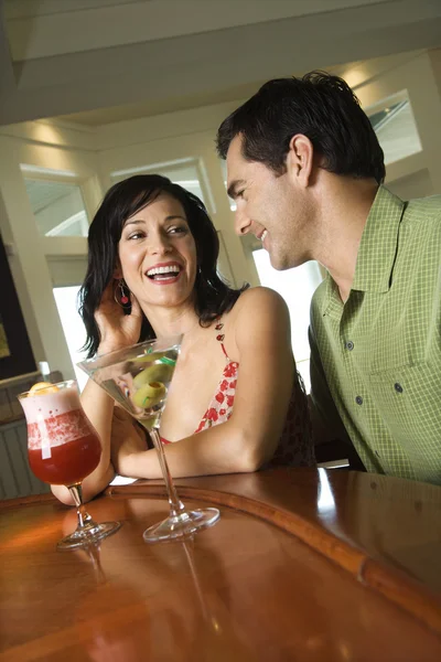 Couple Having Drinks — Stock Photo, Image