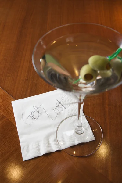 Rejection note at bar. — Stock Photo, Image