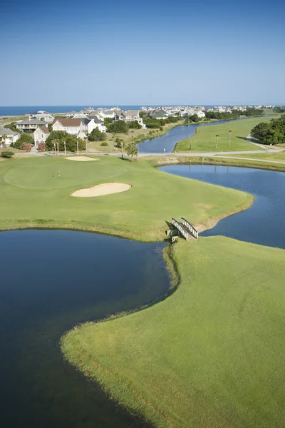 Campo de golf costero . — Foto de Stock