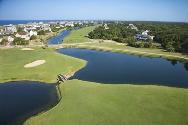 Coastal golf course. — Stock Photo, Image