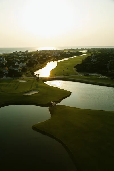 Coastal golf course. — Stock Photo, Image
