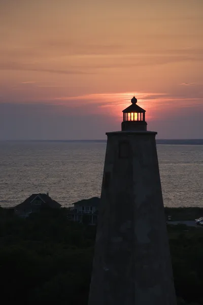 Łysa głowa Lighthouse Island. — Zdjęcie stockowe