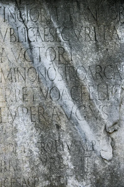 Script in stone. Stock Picture
