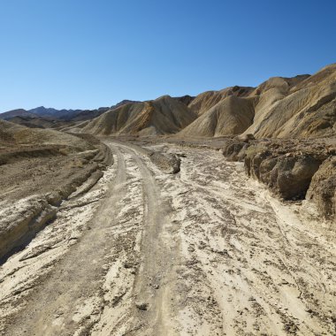 Dirt road in Death Valley. clipart