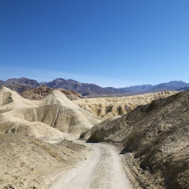 Dirt road in Death Valley. clipart
