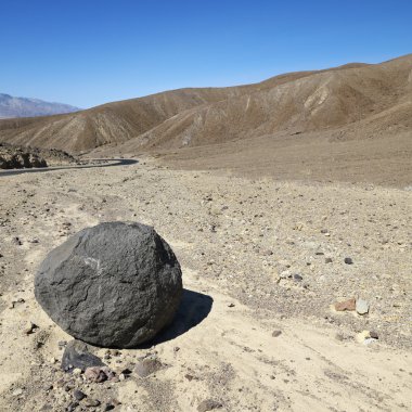 Boulder in Death Valley. clipart