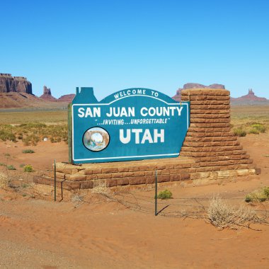 San Juan County, Utah. clipart