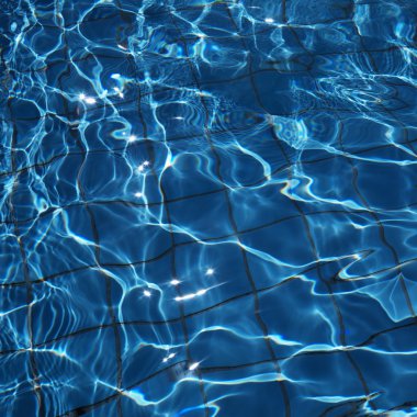 Blue water in pool. clipart