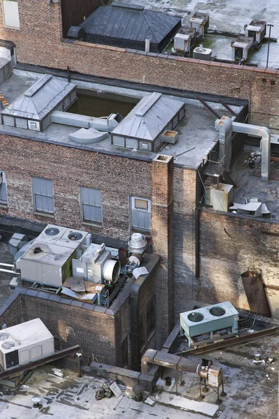 NYC gebouw op het dak. — Stockfoto