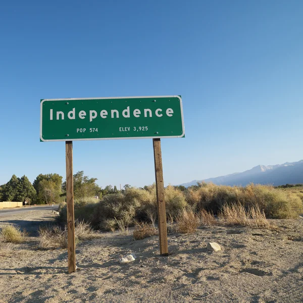 Signo de ciudad independiente . —  Fotos de Stock