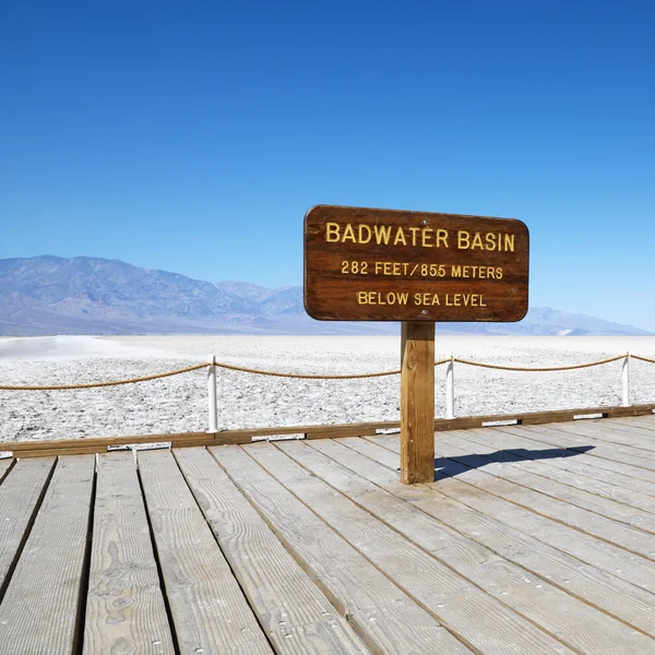 Badwater Basin, Death Valley. — Stockfoto