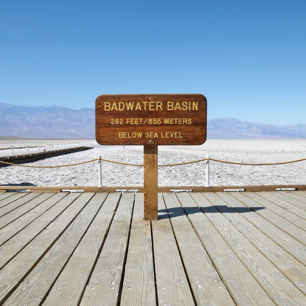 Bacia de Badwater, Vale da Morte . — Fotografia de Stock