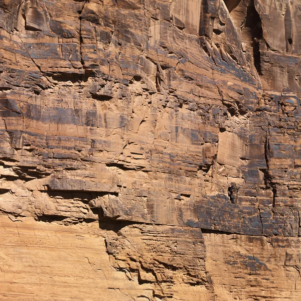 Parede de rocha vermelha em Utah . — Fotografia de Stock