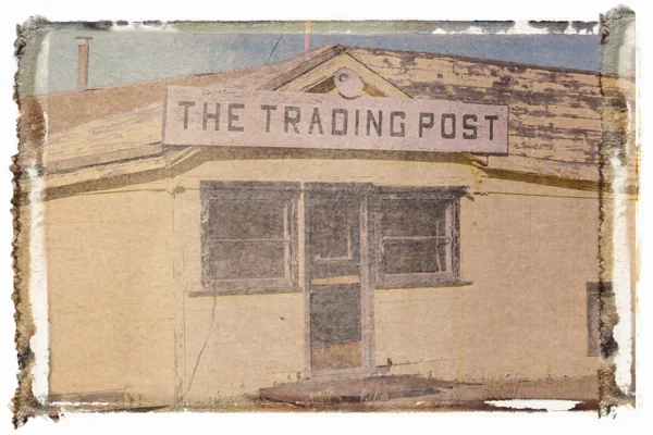 Vecchio trading post . — Foto Stock