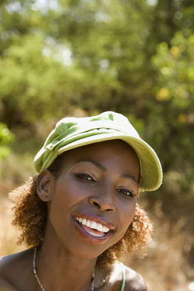 Woman wearing cap. — Stock Photo, Image