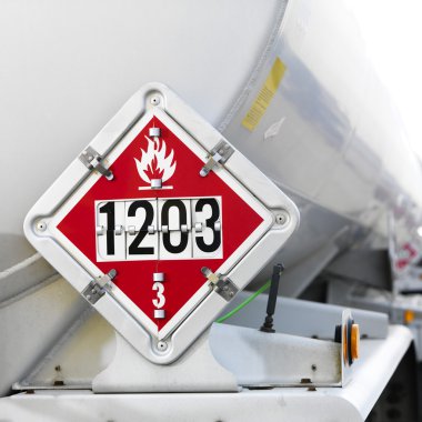 Flammable fuel sign. clipart