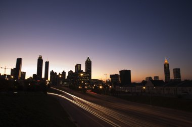 Nightscape of Atlanta, Georgia. clipart