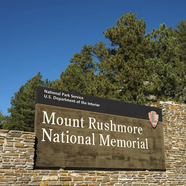 Mount rushmore tecken. — Stockfoto