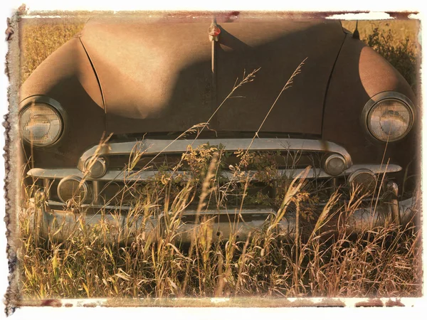 Polaroid overdracht van auto. — Stockfoto