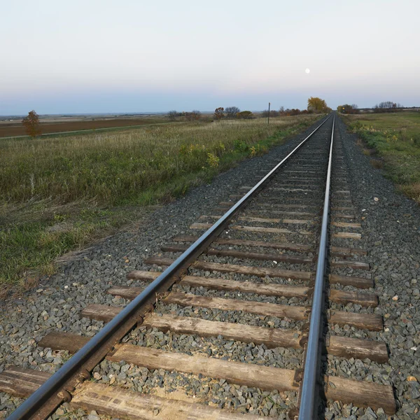 Järnvägsspåren. — Stockfoto
