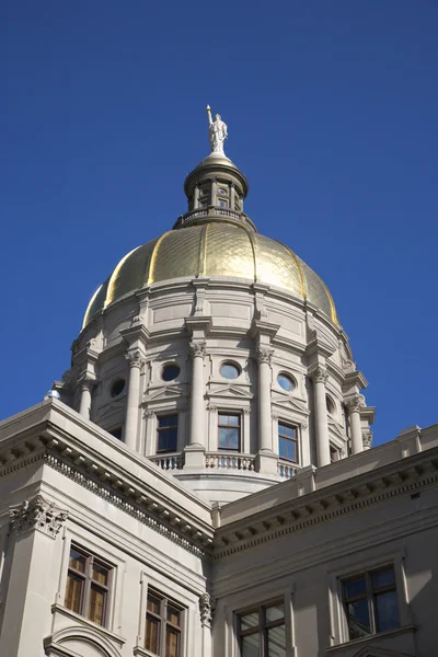 Golden Dome of a State Capitol Building — Stock Photo, Image