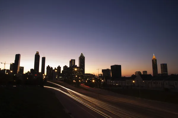 Paisagem noturna de Atlanta, Geórgia . — Fotografia de Stock