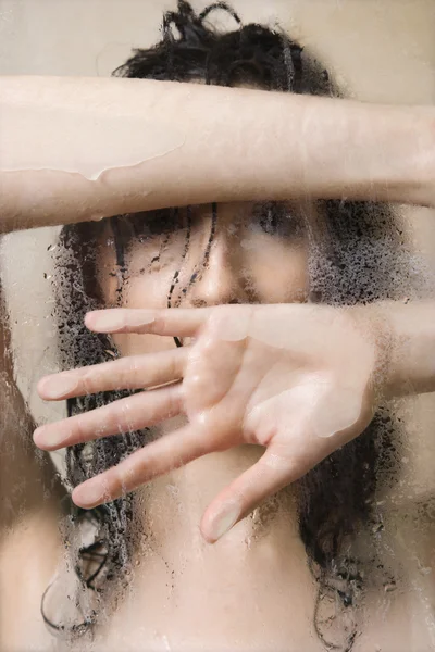 Woman in shower. — Stock Photo, Image