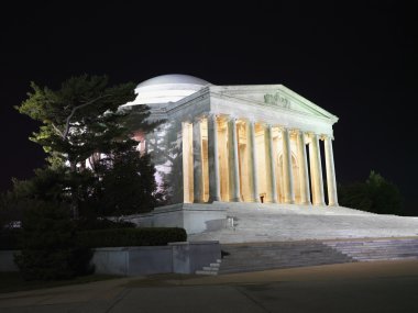 Jefferson memorial, gece.