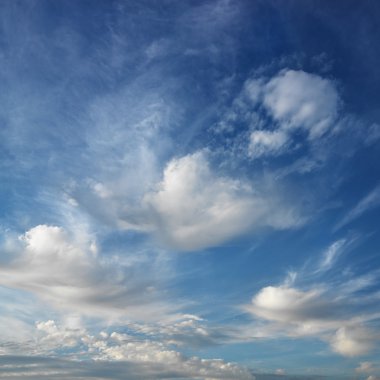 Blue sky with clouds. clipart