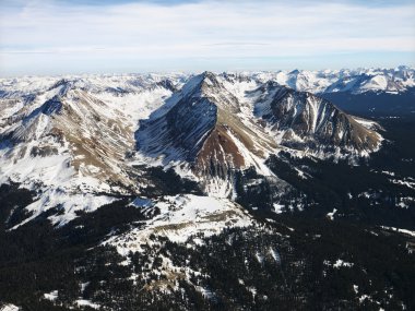 Rocky Mountain aerial. clipart