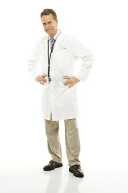 Physician portrait. clipart