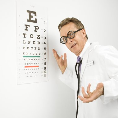 Ophthalmologist doctor. clipart