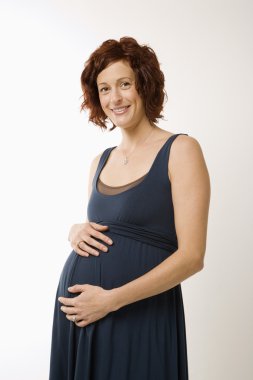 Pregnant woman portrait. clipart