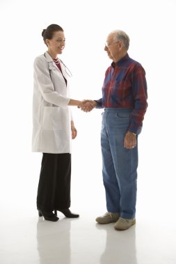 Doctor and patient. clipart
