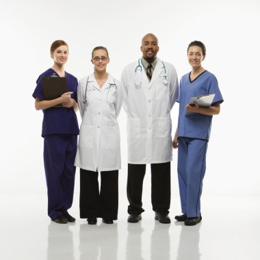 Medical healthcare workers. clipart