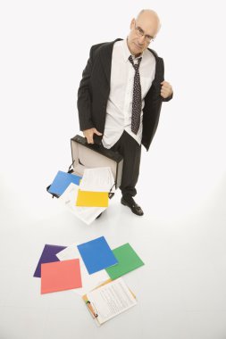 Stressed Businessman. clipart