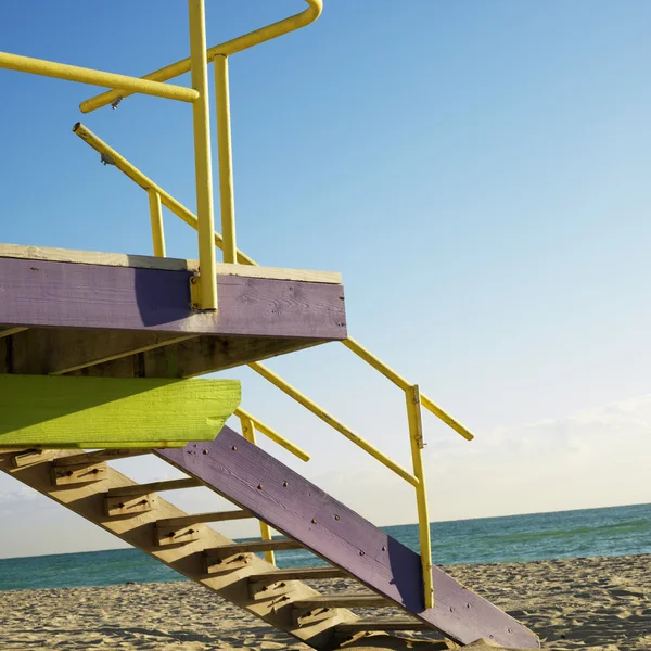 Lifeguard tower, Miami, Florida. — Stock Photo, Image