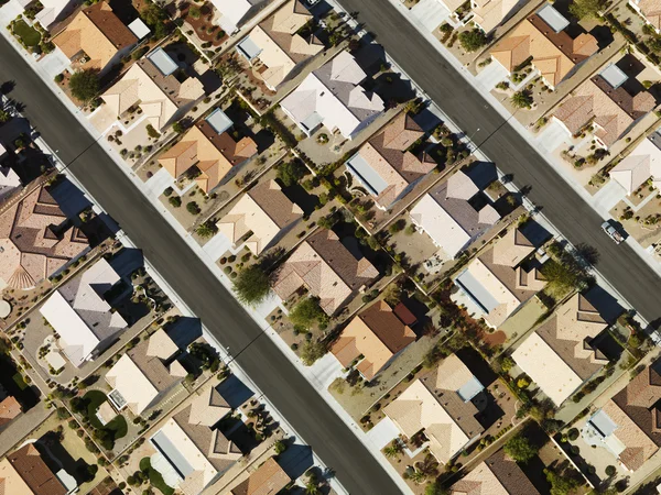 Suburban houses aerial. — Stock Photo, Image