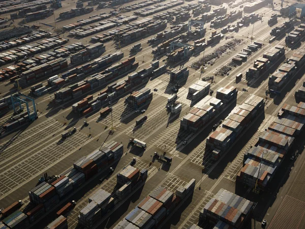 Aerial of cargo containers. — Stock Photo, Image