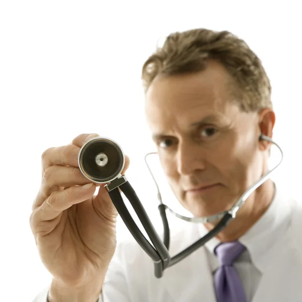 Doctor with stethoscope. — Stock Photo, Image