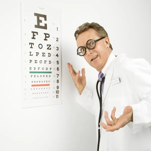 Ophthalmologist doctor. — Stock Photo, Image