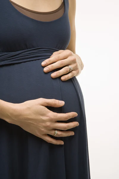 Беременная женщина. — стоковое фото