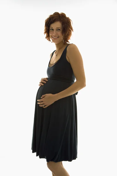 Gravid kvinna porträtt. — Stockfoto
